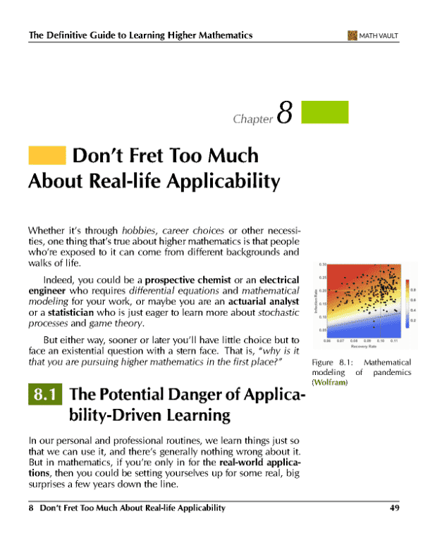 Screenshot of Chapter 8 from Math Vault's The Definitive Guide to Learning Higher Mathematics