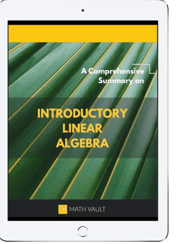 Math Vault — Linear Algebra Summary Mockup