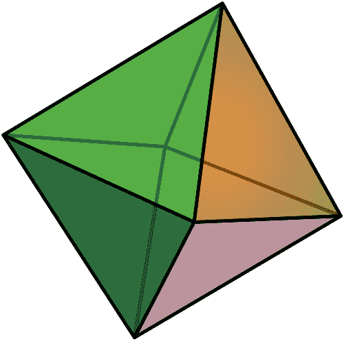 Colored octahedron