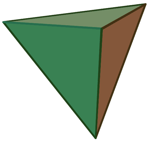 Colored tetrahedron