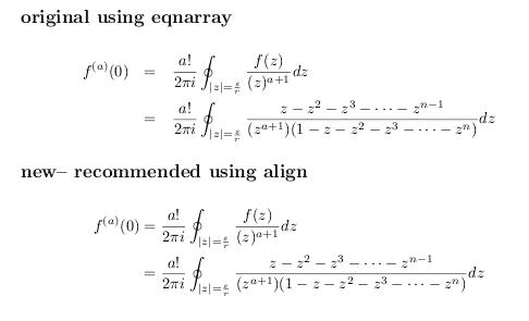 Proper Alignment in LaTeX - Align and Eqnarray environments